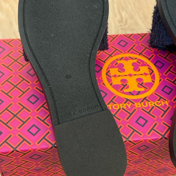 Tory Burch Navy and Black Sandals - Picture 5 of 6